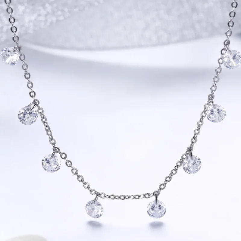 (image for) Silver Beauty of Simplicity Chain Necklace - PANDORA Style - SCN299 - View 2