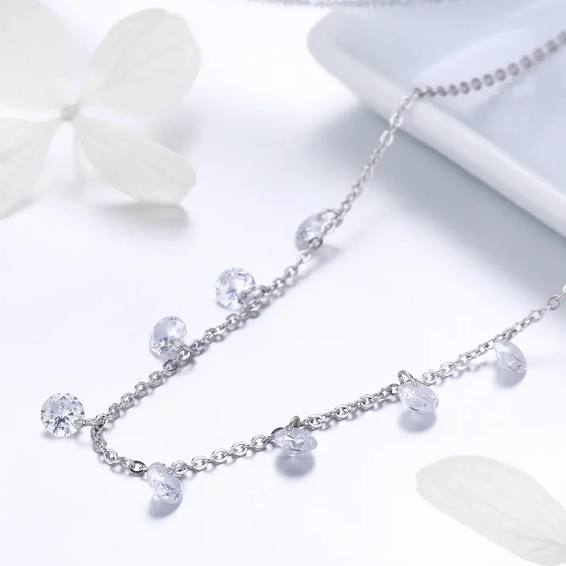 (image for) Silver Beauty of Simplicity Chain Necklace - PANDORA Style - SCN299 - View 3