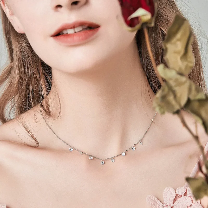 (image for) Silver Beauty of Simplicity Chain Necklace - PANDORA Style - SCN299 - View 7