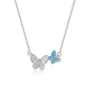 (image for) Silver Butterfly Necklace - PANDORA Style - SCN384