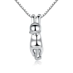 (image for) Silver Cat Necklace - PANDORA Style - SCN032