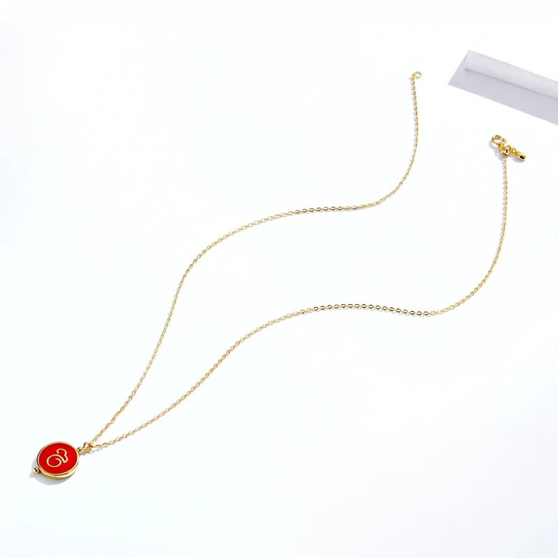 (image for) Silver Chinese Mouse Necklace - PANDORA Style - SCN390 - View 2