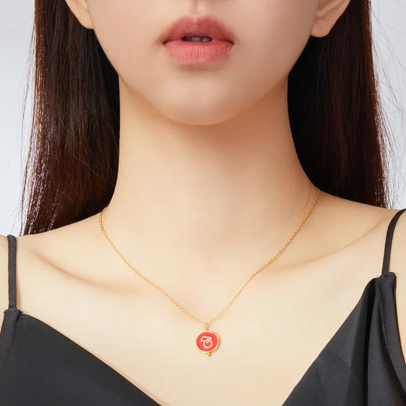 (image for) Silver Chinese Mouse Necklace - PANDORA Style - SCN390 - View 5