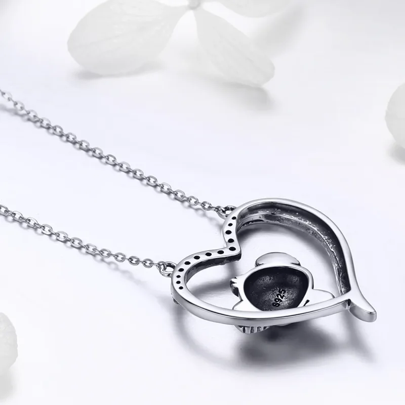 (image for) Silver Cute Fairy Necklace - PANDORA Style - SCN256 - View 6