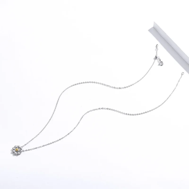 (image for) Silver Daisy Necklace - PANDORA Style - SCN370 - View 2