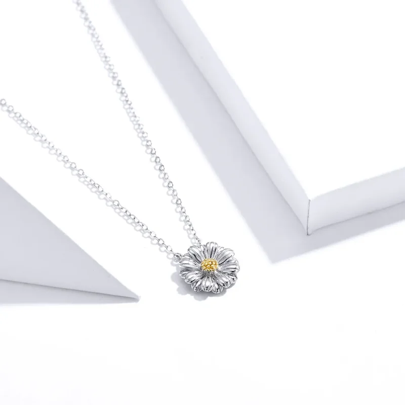 (image for) Silver Daisy Necklace - PANDORA Style - SCN370 - View 3