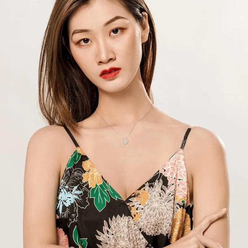 (image for) Silver Daisy Necklace - PANDORA Style - SCN370 - View 7