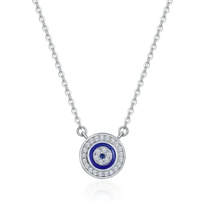 (image for) Silver Devil's Eye Necklace - PANDORA Style - SCN165