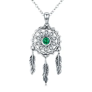 (image for) Silver Dreamcatcher Necklace - PANDORA Style - SCN263