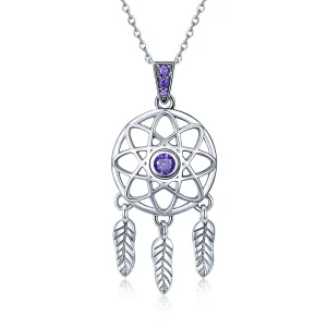 (image for) Silver Dreamcatcher Necklace - PANDORA Style - SCN279