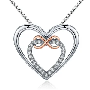 (image for) Silver Exquisite Heart Necklace - PANDORA Style - SCN121