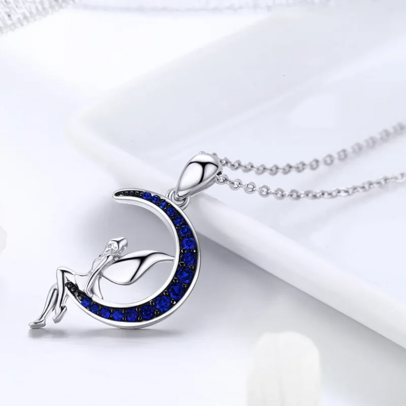 (image for) Silver Fairy of Night Necklace - PANDORA Style - SCN244 - View 5