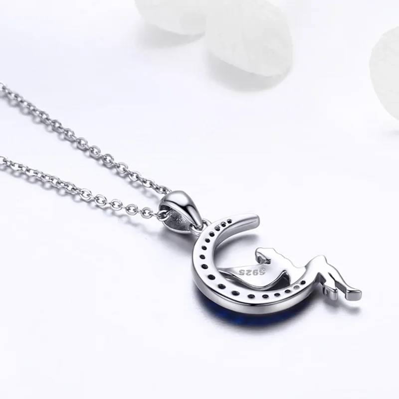(image for) Silver Fairy of Night Necklace - PANDORA Style - SCN244 - View 6