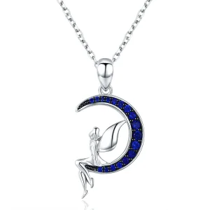(image for) Silver Fairy of Night Necklace - PANDORA Style - SCN244