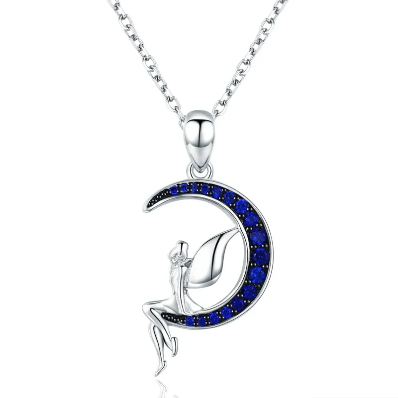 (image for) Silver Fairy of Night Necklace - PANDORA Style - SCN244 - Product Image
