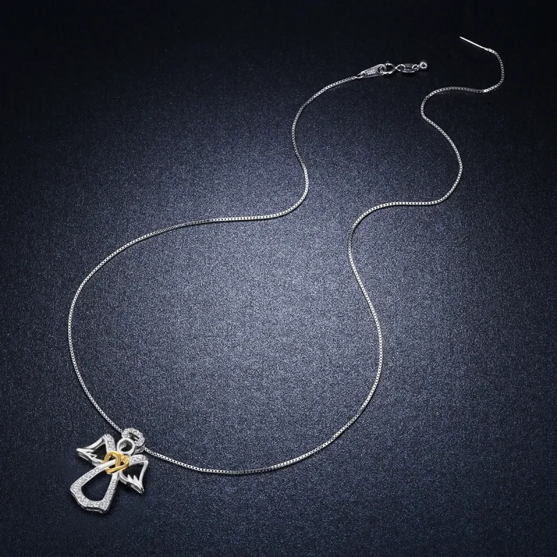 (image for) Silver Guardian Angel Necklace - PANDORA Style - SCN123 - View 8