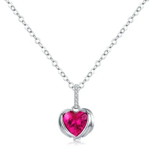 (image for) Silver Guardian Hearts Necklace - PANDORA Style - SCN341