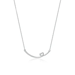 (image for) Silver Happy Smile Necklace - PANDORA Style - SCN381