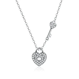 (image for) Silver Heartslock Necklace - PANDORA Style - SCN315