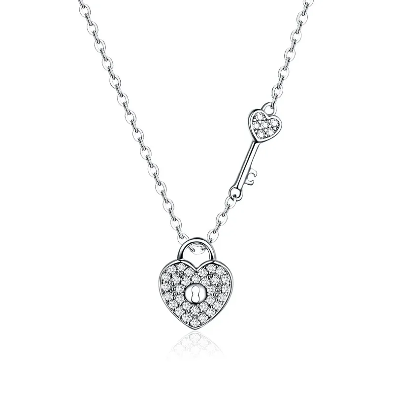 (image for) Silver Heartslock Necklace - PANDORA Style - SCN315 - Product Image