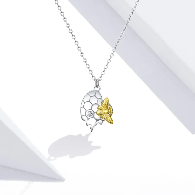 (image for) Silver Honey Necklace - PANDORA Style - SCN396 - View 5