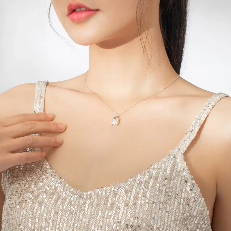 (image for) Silver Honey Necklace - PANDORA Style - SCN396 - View 7