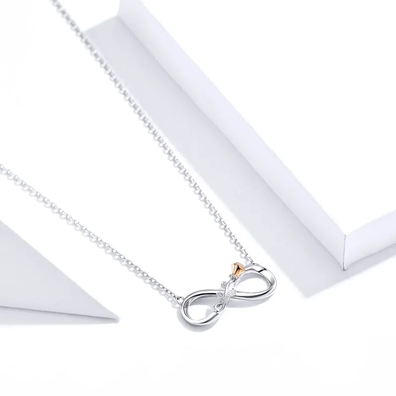 (image for) Silver Infinite Love Necklace - PANDORA Style - SCN371 - View 3