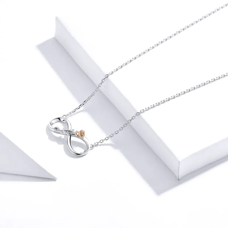 (image for) Silver Infinite Love Necklace - PANDORA Style - SCN371 - View 4
