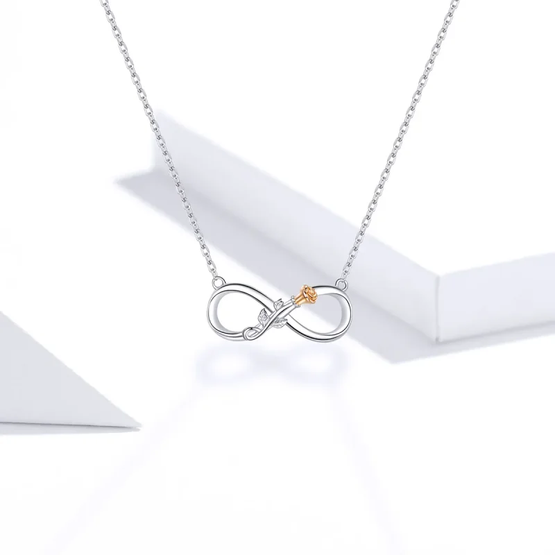 (image for) Silver Infinite Love Necklace - PANDORA Style - SCN371 - View 5