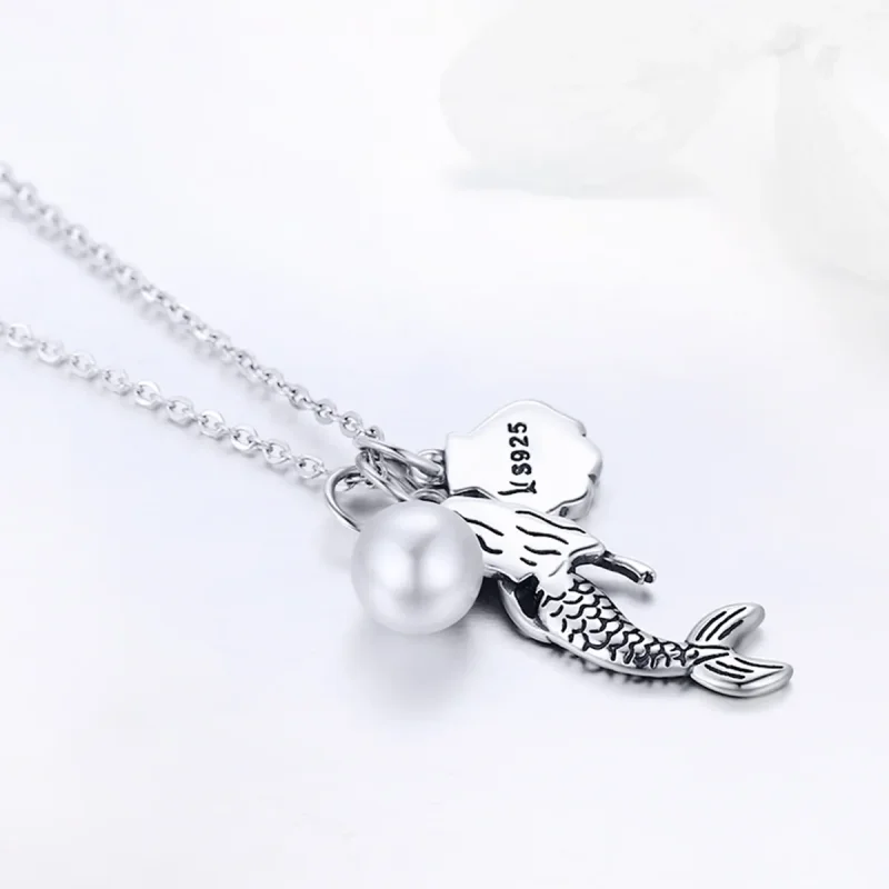 (image for) Silver Legend of Mermaid Necklace - PANDORA Style - SCN237 - View 6