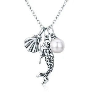 (image for) Silver Legend of Mermaid Necklace - PANDORA Style - SCN237