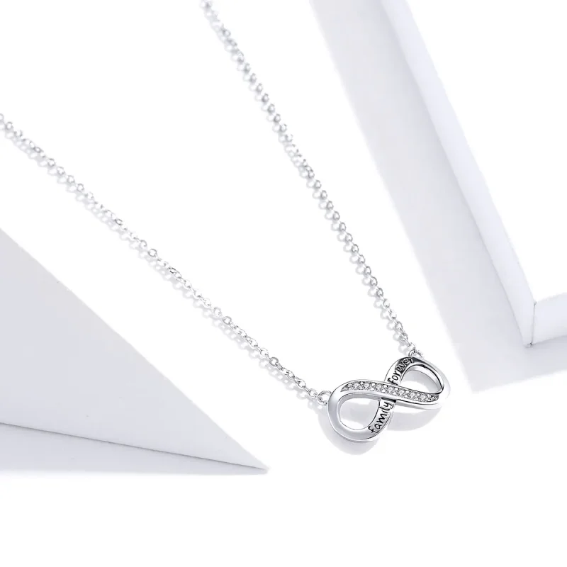 (image for) Silver Love Unlimited Necklace - PANDORA Style - SCN352 - View 2