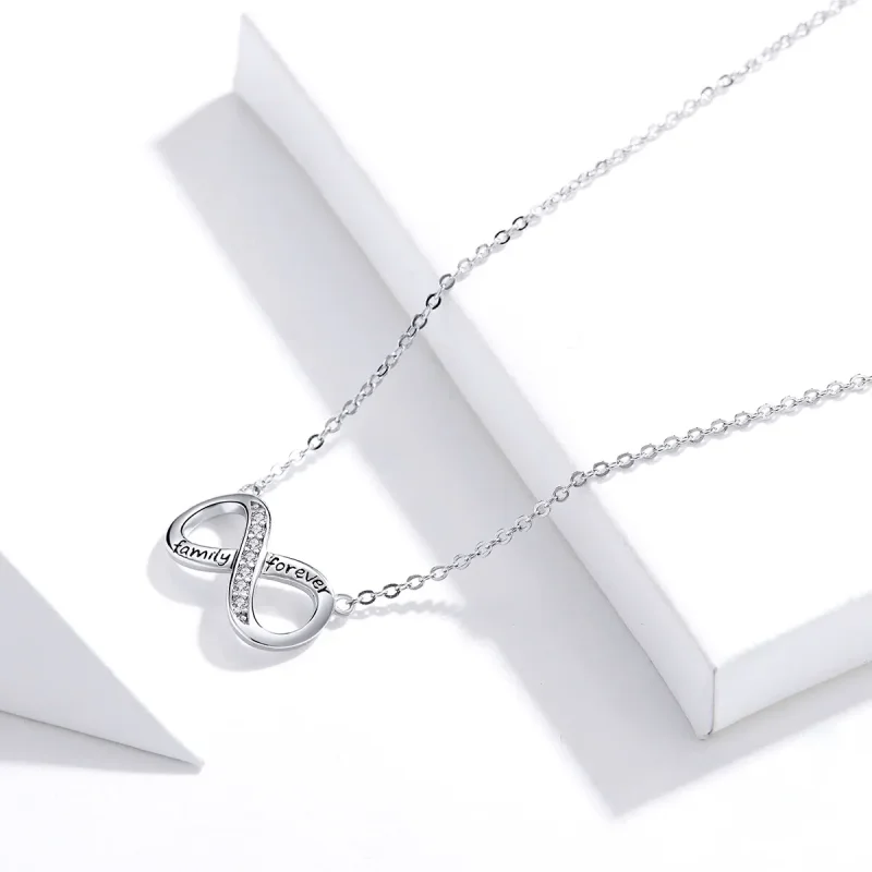 (image for) Silver Love Unlimited Necklace - PANDORA Style - SCN352 - View 3