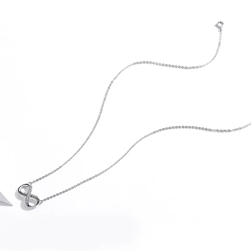 (image for) Silver Love Unlimited Necklace - PANDORA Style - SCN352 - View 4