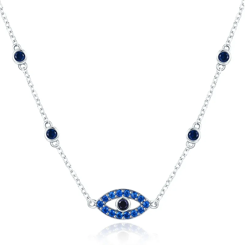 (image for) Silver Magic Eye Necklace - PANDORA Style - SCN300 - Product Image