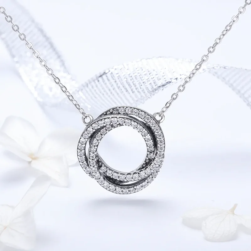 (image for) Silver Minimalism Necklace - PANDORA Style - SCN259 - View 2