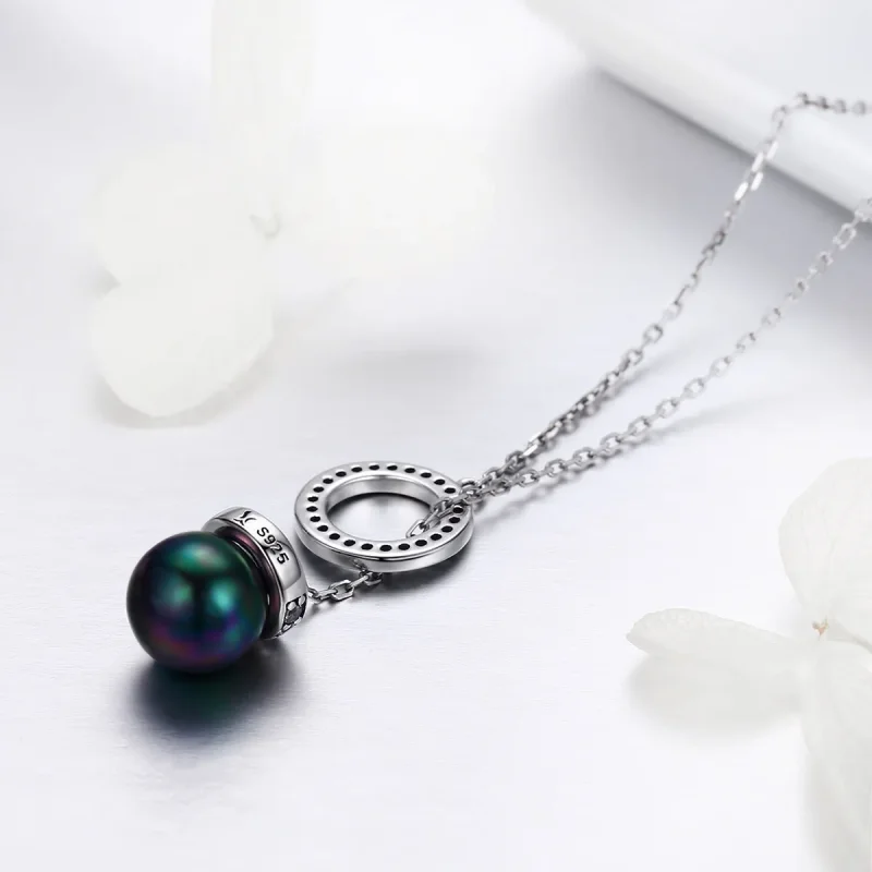 (image for) Silver Noble Temperament Necklace - PANDORA Style - SCN200 - View 5