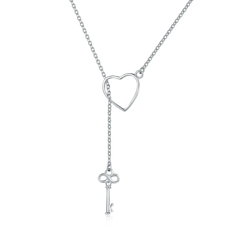 (image for) Silver Open Your Heart Necklace - PANDORA Style - SCN107 - Product Image