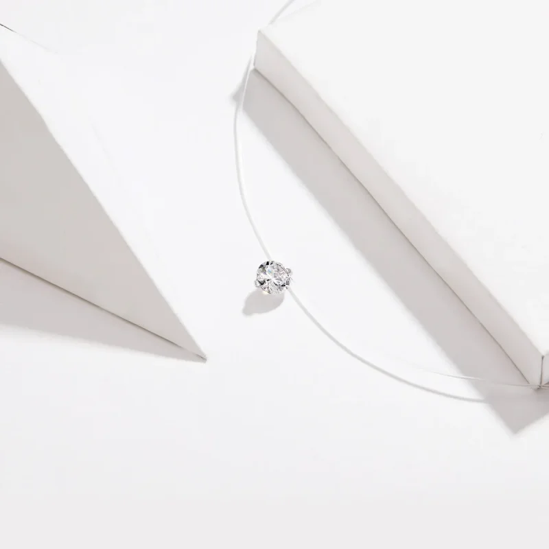 (image for) Silver Pure Necklace - PANDORA Style - SCN332 - View 3