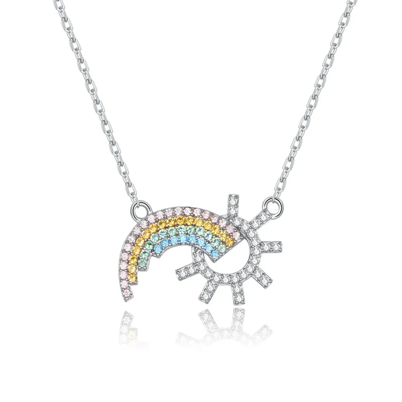 (image for) Silver Rainbow Necklace - PANDORA Style - SCN366 - Product Image