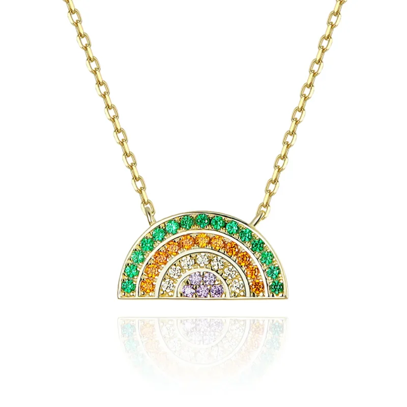 (image for) Silver Rainbow Necklace - PANDORA Style - SCN378 - Product Image