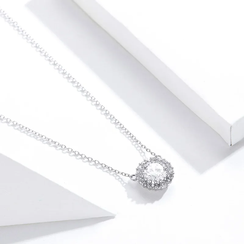 (image for) Silver Reminiscences Necklace - PANDORA Style - SCN345 - View 3