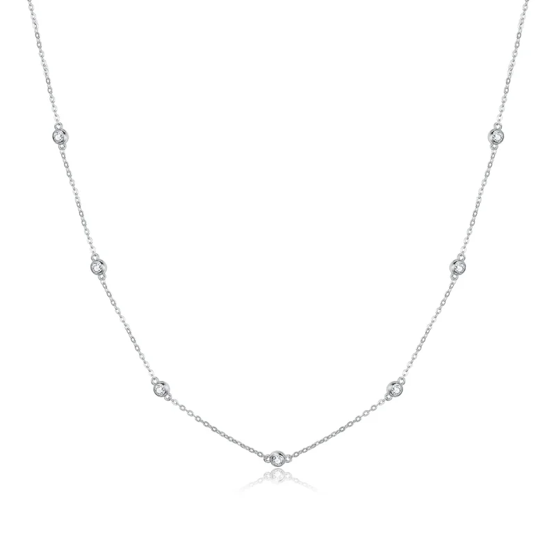 (image for) Silver Romantic Shine Chain Necklace - PANDORA Style - SCN393 - Product Image