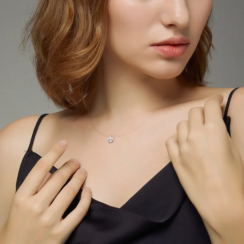 (image for) Silver Shining Life Necklace - PANDORA Style - SCN332-D - View 6
