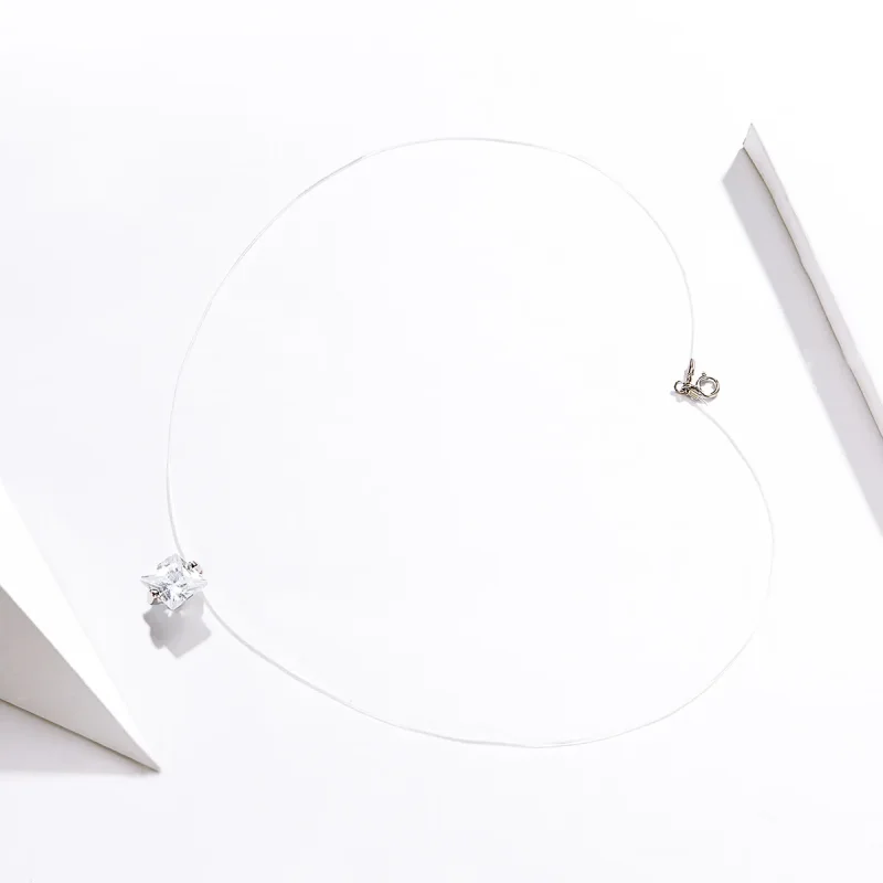 (image for) Silver Shining Life Necklace - PANDORA Style - SCN332-S - View 2