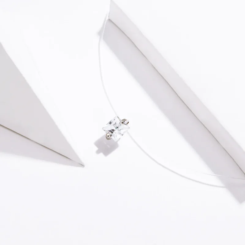 (image for) Silver Shining Life Necklace - PANDORA Style - SCN332-S - View 3