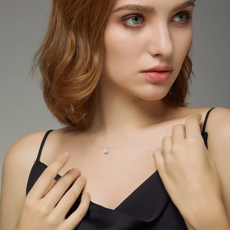(image for) Silver Shining Life Necklace - PANDORA Style - SCN332-S - View 6