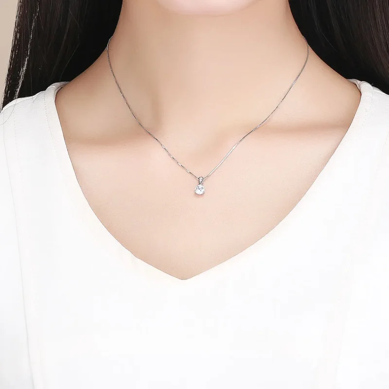 (image for) Silver Shining Time Necklace - PANDORA Style - SCN314 - View 6