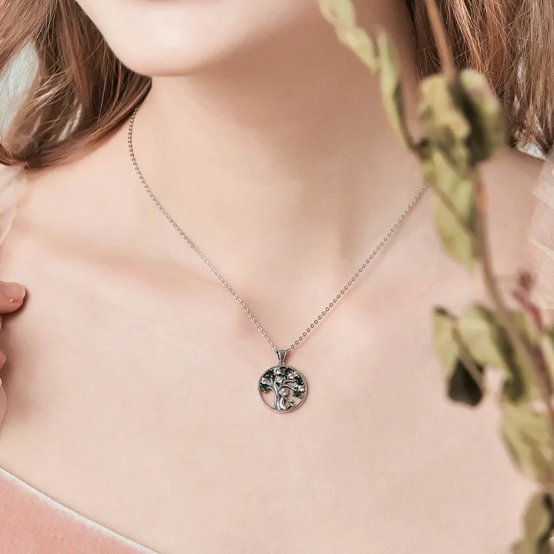 (image for) Silver Snuggle Necklace - PANDORA Style - SCN094 - View 2