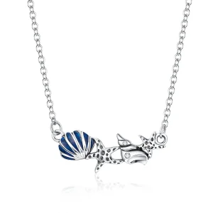(image for) Silver Summer Ocean Necklace - PANDORA Style - SCN407